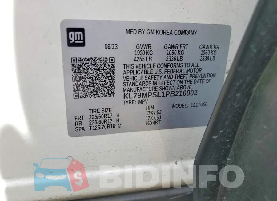 KL79MPSL1PB216902 Photo# 13