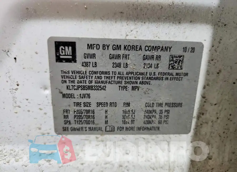 KL7CJPSB5MB332542 Photo# 14