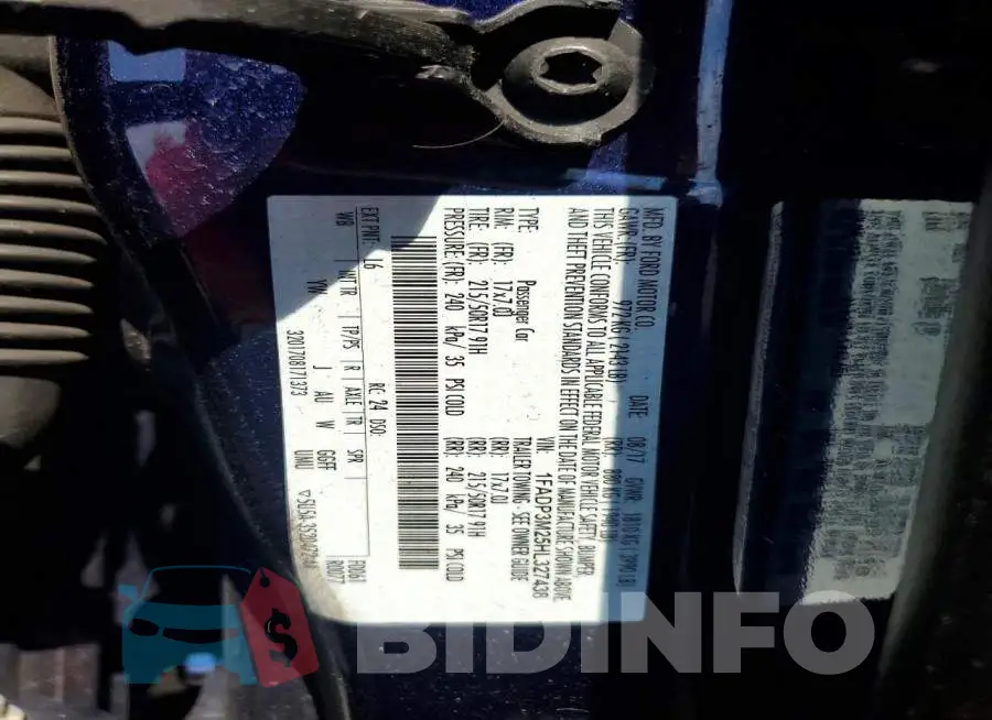 1FADP3M25HL327438 Photo# 13