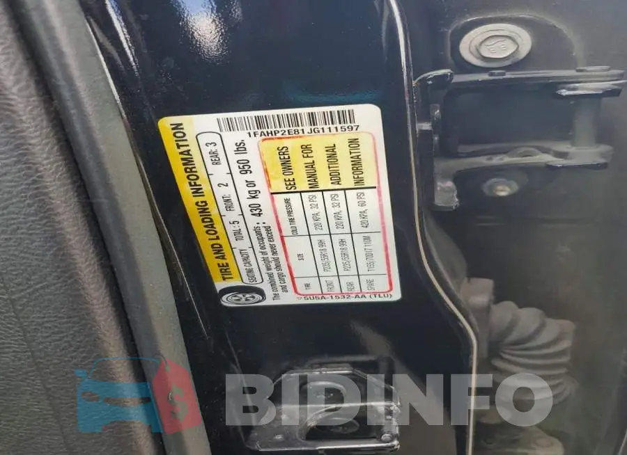 1FAHP2E81JG111597 Photo# 12
