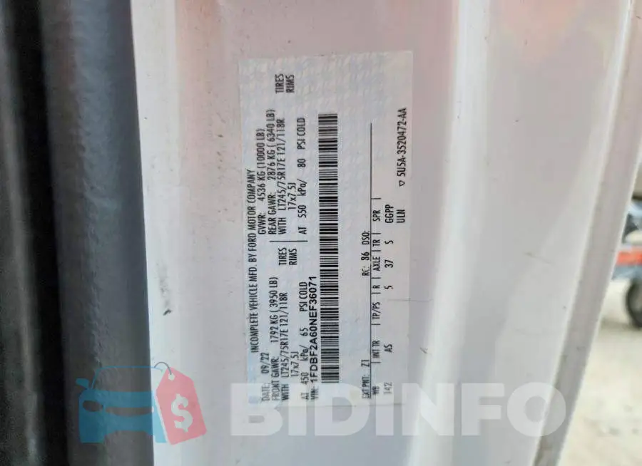 1FDBF2A60NEF36071 Photo# 12