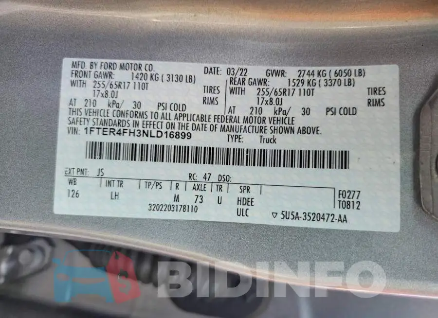1FTER4FH3NLD16899 Photo# 12