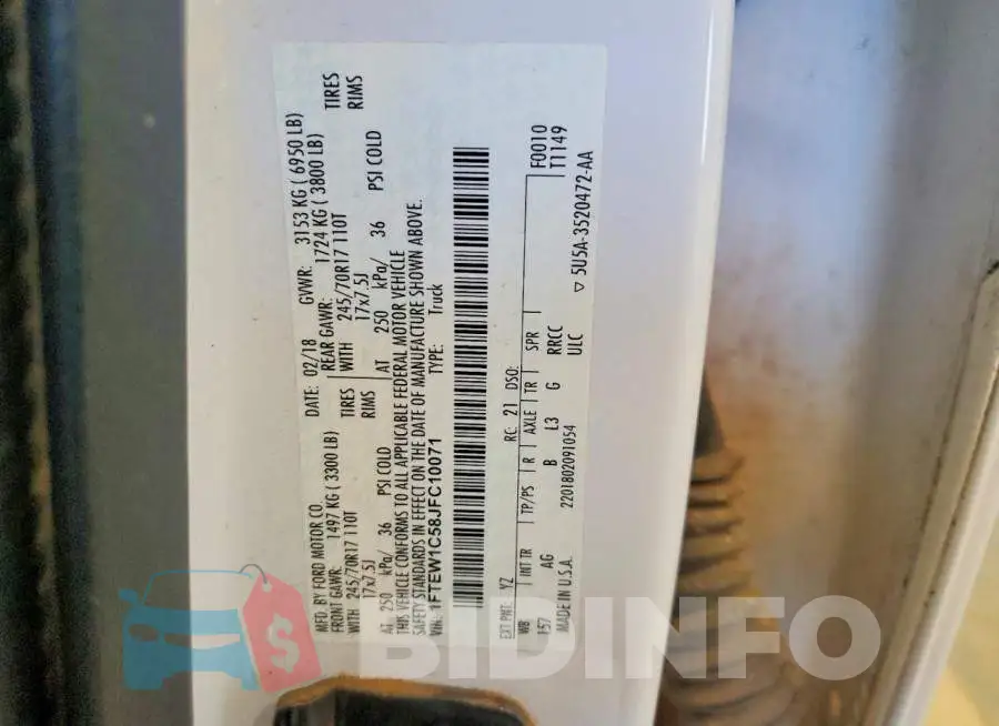 1FTEW1C58JFC10071 Photo# 12