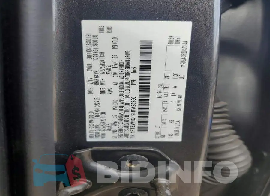 1FTEW1CF9HFA93930 Photo# 12