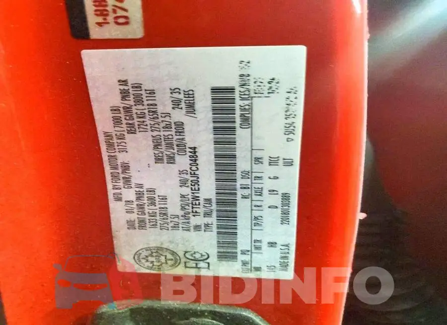 1FTEW1E50JFC04844 Photo# 12