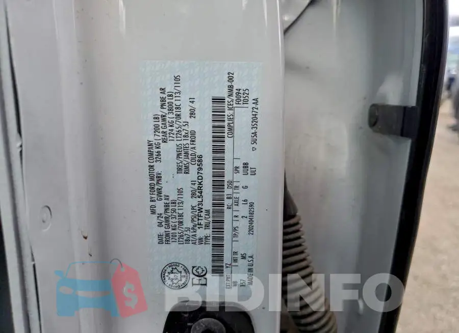 1FTFW3L54RKD79586 Photo# 12