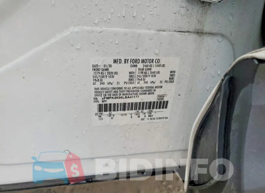 2FMPK4K98LBA41177 Photo# 13
