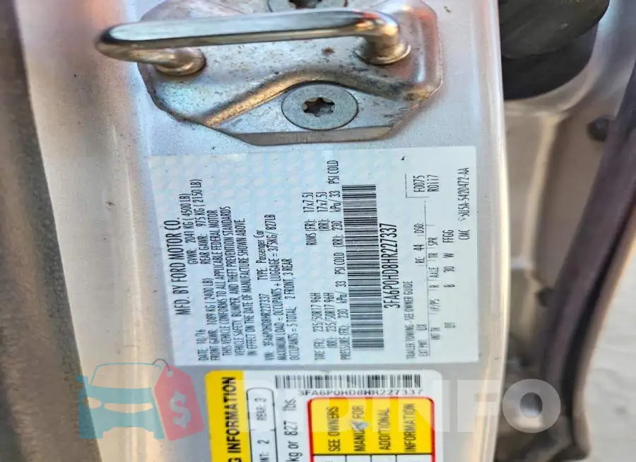 3FA6P0HD8HR227337 Photo# 12