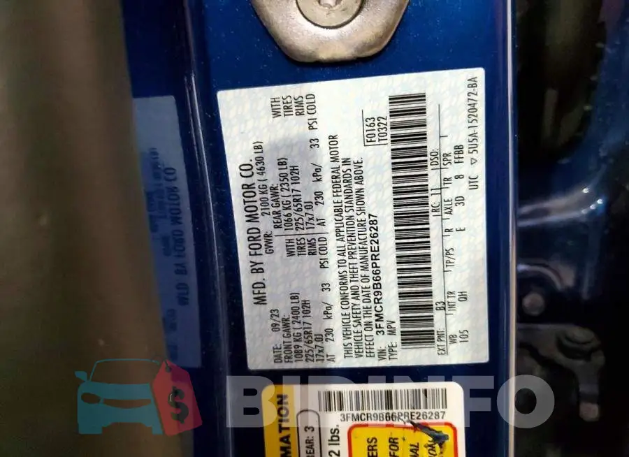 3FMCR9B66PRE26287 Photo# 14