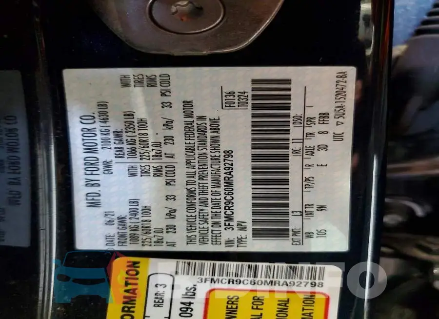 3FMCR9C60MRA92798 Photo# 13