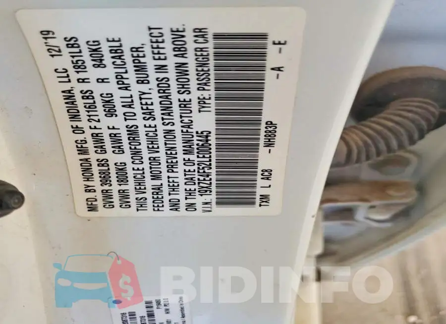 19XZE4F52LE006445 Photo# 13