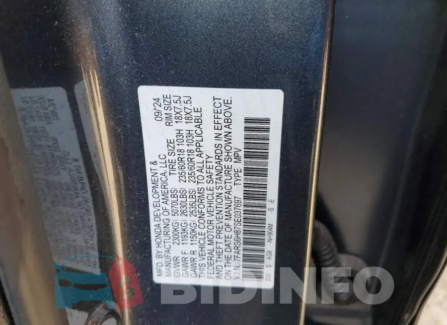 7FARS6H87SE037697 Photo# 13