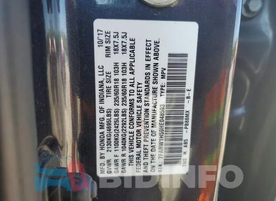 7FARW1H59HE048593 Photo# 13