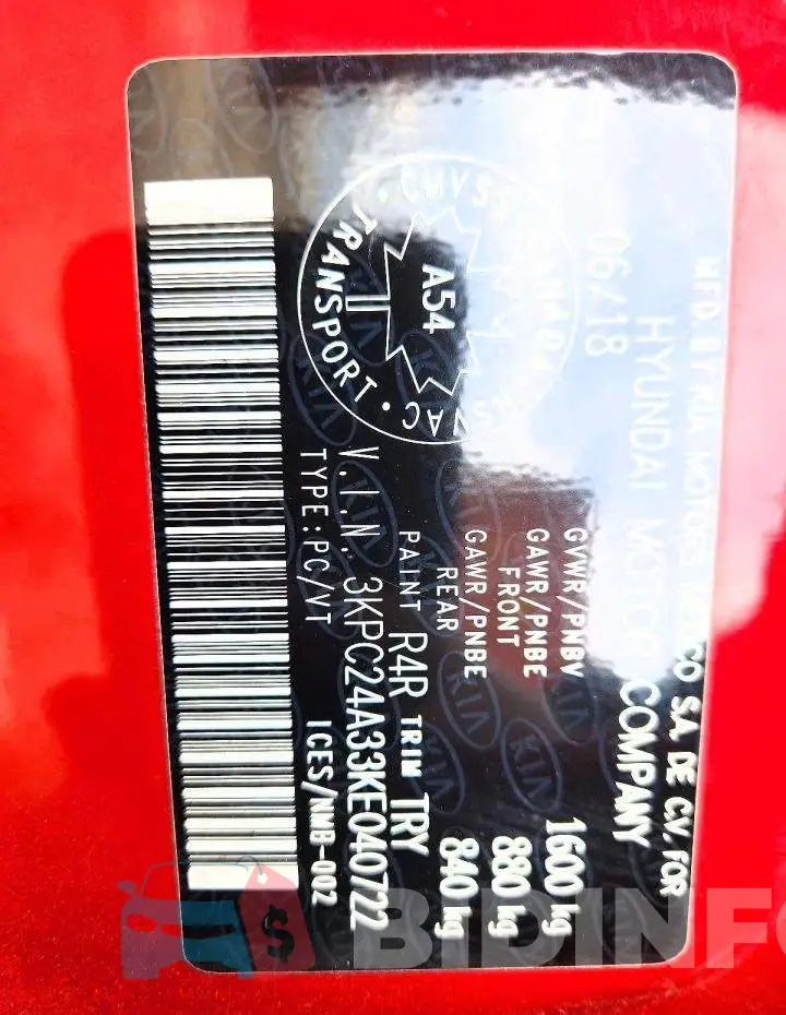 3KPC24A33KE040722 Photo# 13