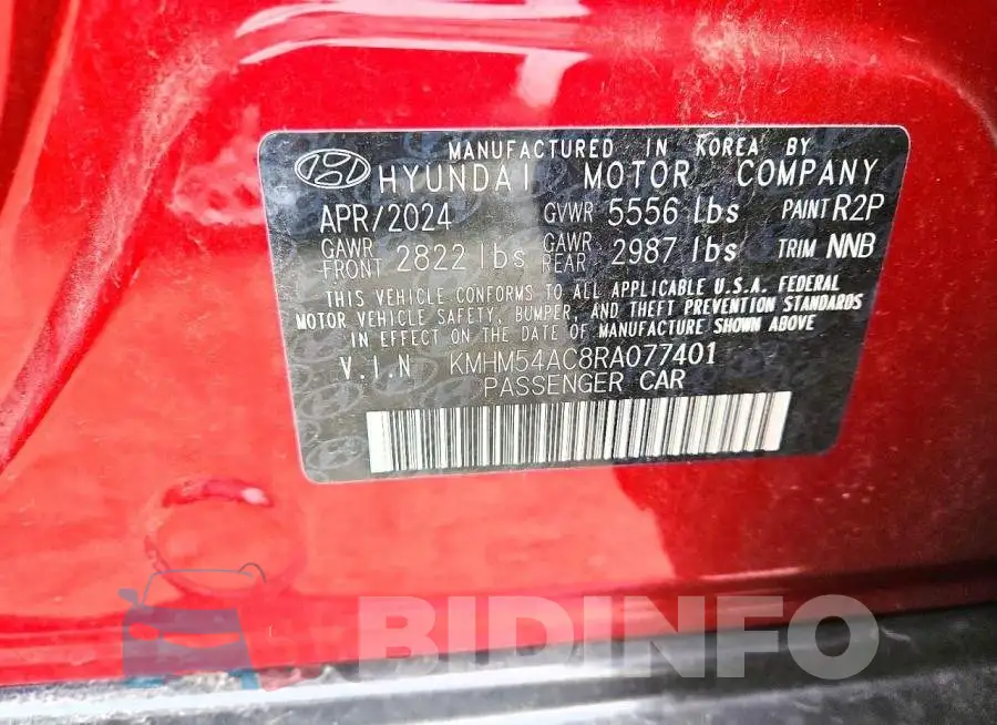 KMHM54AC8RA077401 Photo# 12