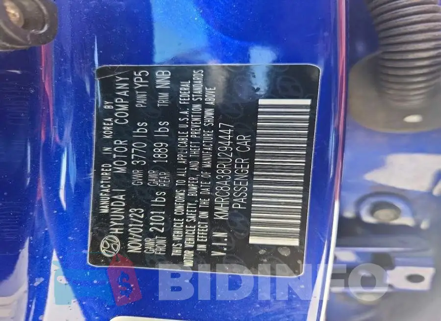 KMHRC8A38RU294447 Photo# 14
