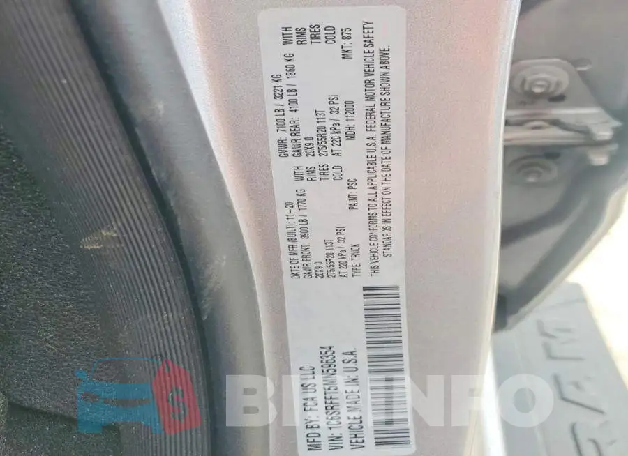 1C6SRFFT5MN596354 Photo# 12