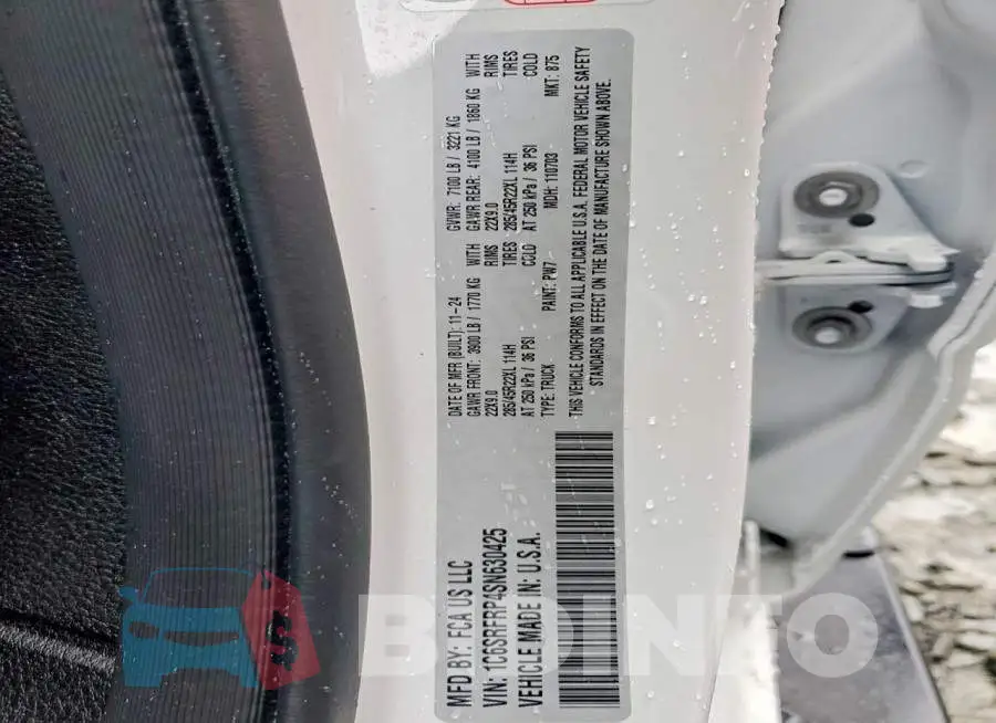 1C6SRFRP4SN630425 Photo# 12