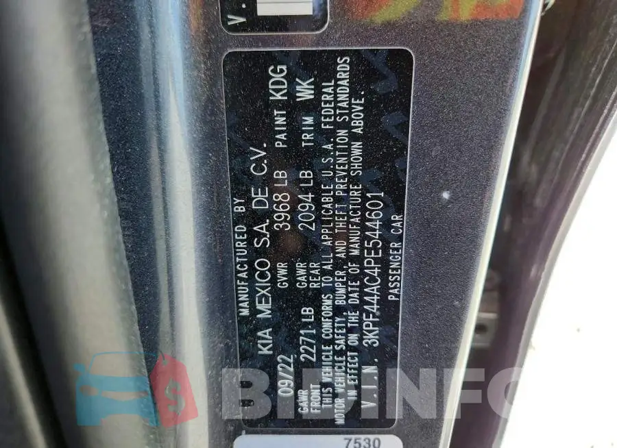 3KPF44AC4PE544601 Photo# 13
