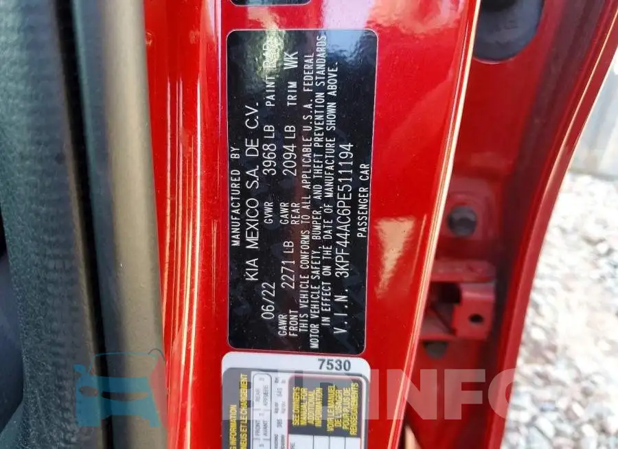 3KPF44AC6PE511194 Photo# 12