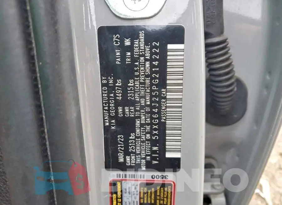 5XXG64J25PG214222 Photo# 13