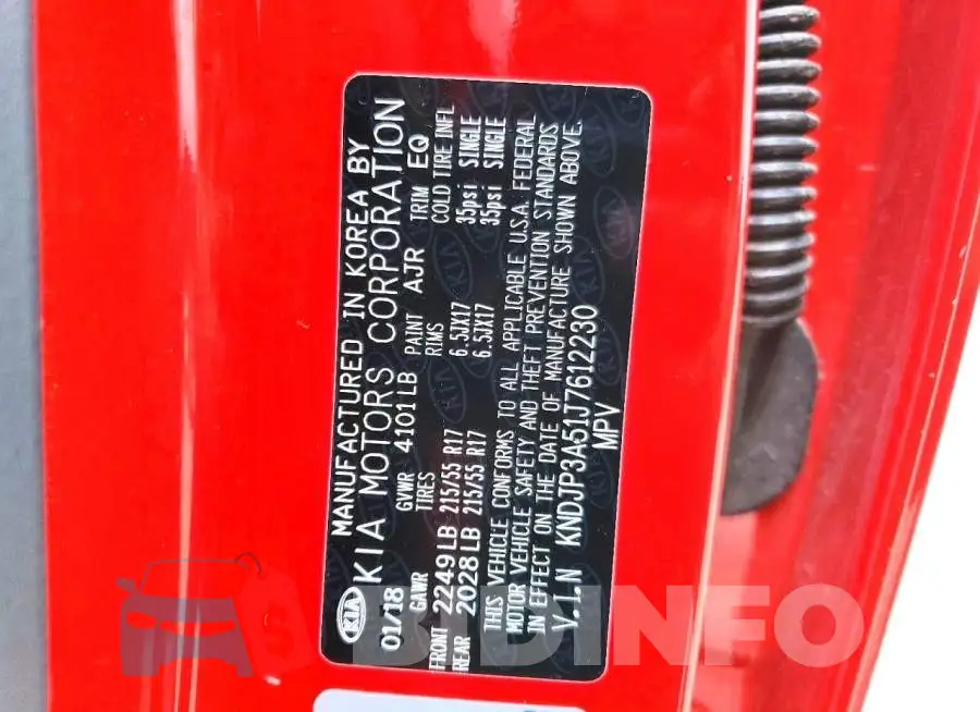 KNDJP3A51J7612230 Photo# 12