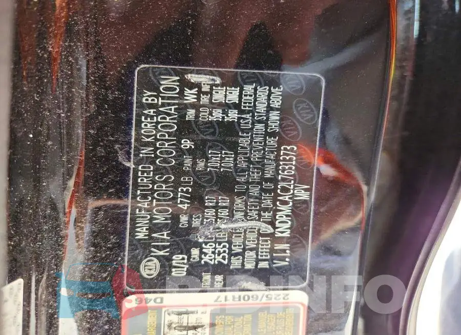 KNDPMCAC2L7631373 Photo# 13