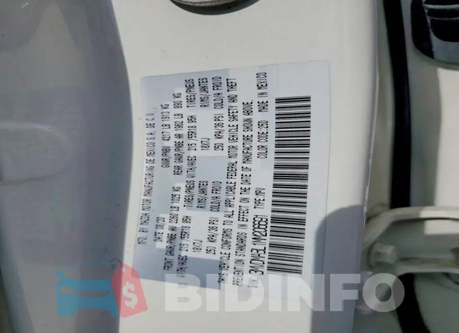 3MVDMABL1MM206691 Photo# 13