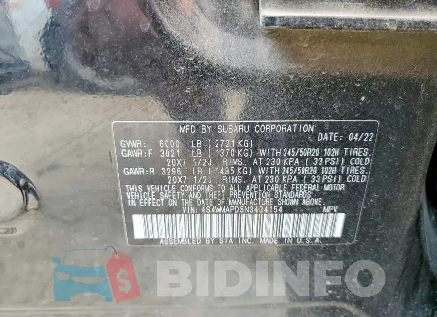 4S4WMAPD5N3434154 Photo# 13
