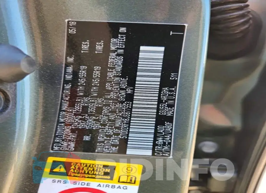 5TDDZRFH8JS877553 Photo# 13