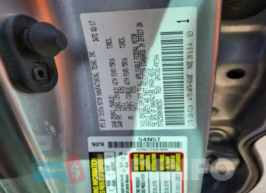 5TFBZ5DN8HX002583 Photo# 12