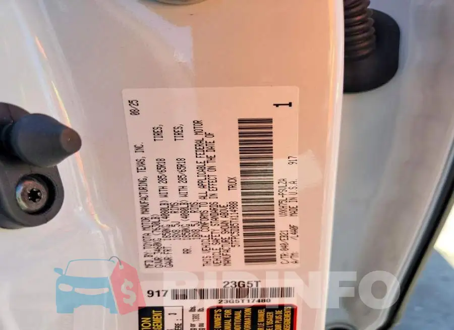 5TFPC5DB5TX114988 Photo# 12