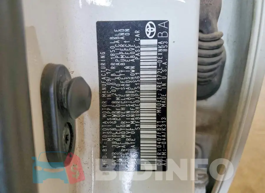 5YFBURHE0JP751561 Photo# 13