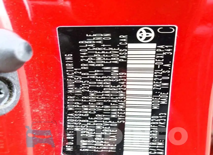 5YFEPMAE9MP254319 Photo# 12