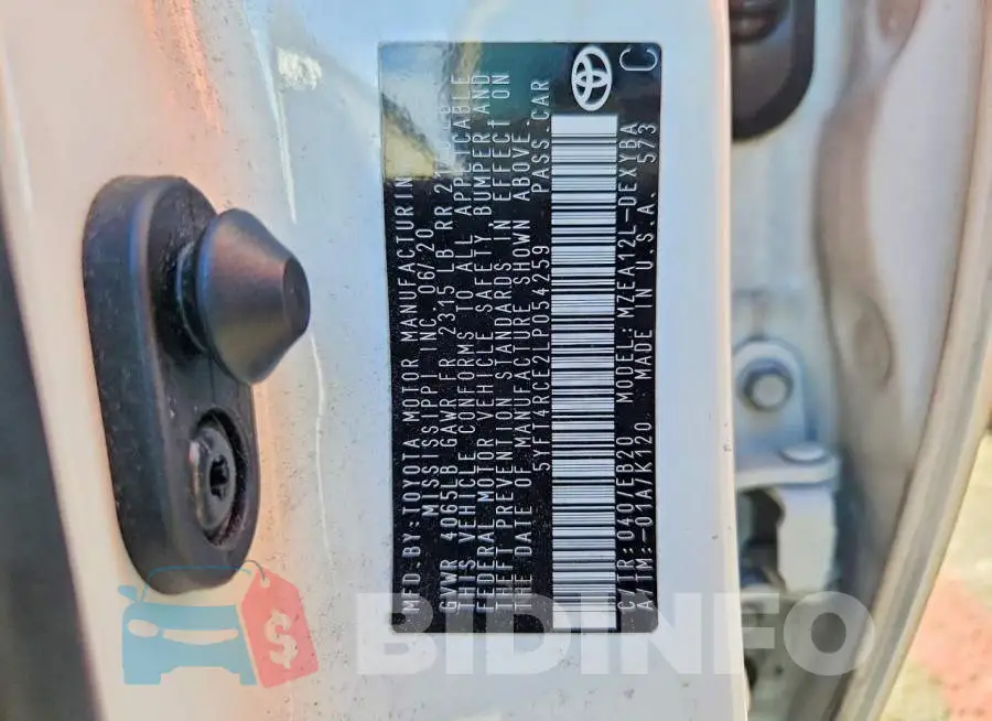 5YFT4RCE2LP054259 Photo# 12