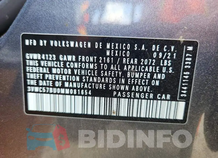 3VWC57BU0MM081654 Photo# 12