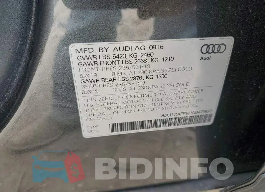 WA1L2AFP9HA047660 Photo# 12