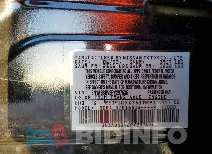 3N1AB8BV2PY297636 Photo# 13