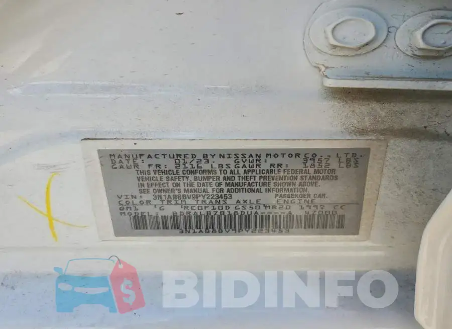 3N1AB8BV9PY223453 Photo# 12