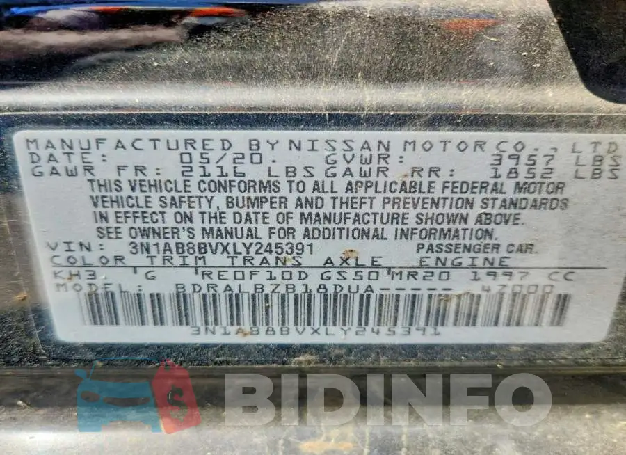 3N1AB8BVXLY245391 Photo# 12
