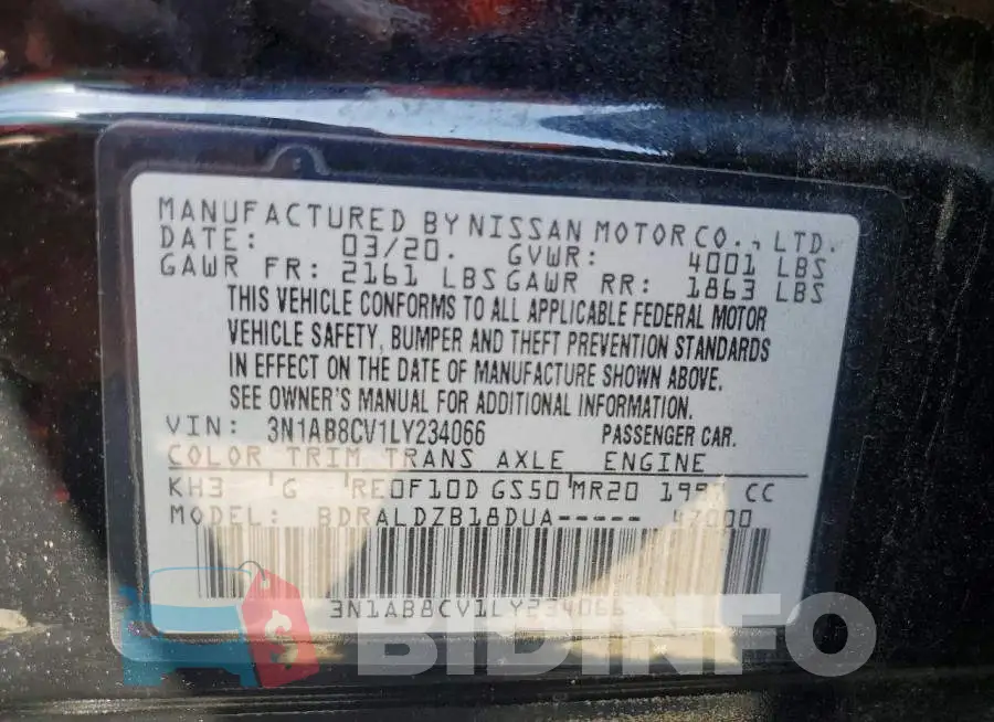 3N1AB8CV1LY234066 Photo# 12
