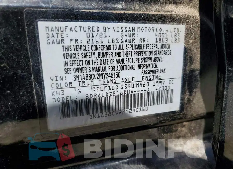 3N1AB8CV2MY245160 Photo# 12