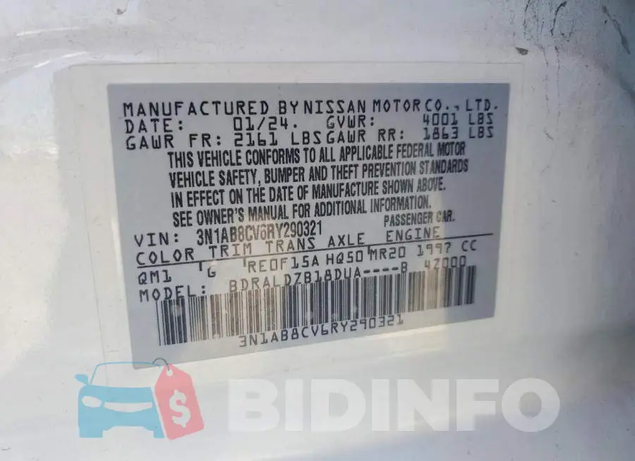 3N1AB8CV6RY290321 Photo# 12