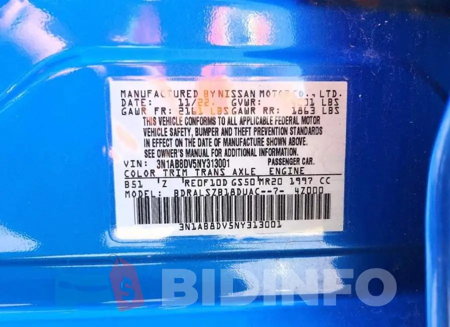 3N1AB8DV5NY313001 Photo# 12