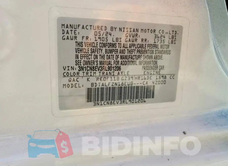 3N1CN8EV3RL901206 Photo# 12
