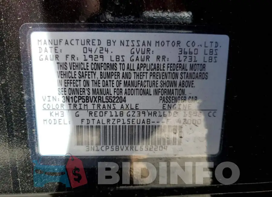 3N1CP5BVXRL552204 Photo# 12