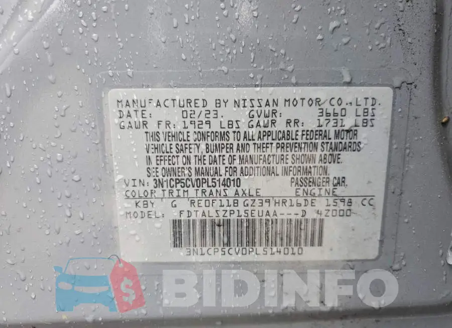 3N1CP5CV0PL514010 Photo# 12