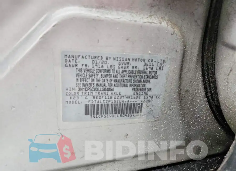 3N1CP5CVXLL504854 Photo# 12
