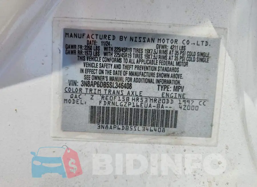 3N8AP6DB5SL346408 Photo# 14