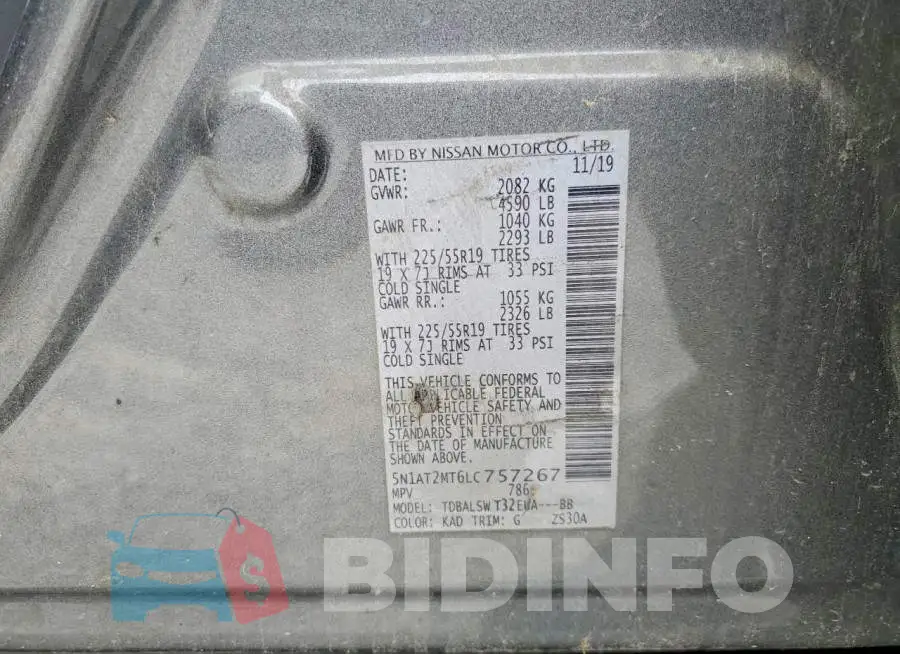 5N1AT2MT6LC757267 Photo# 13